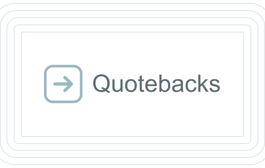 Quotebacks